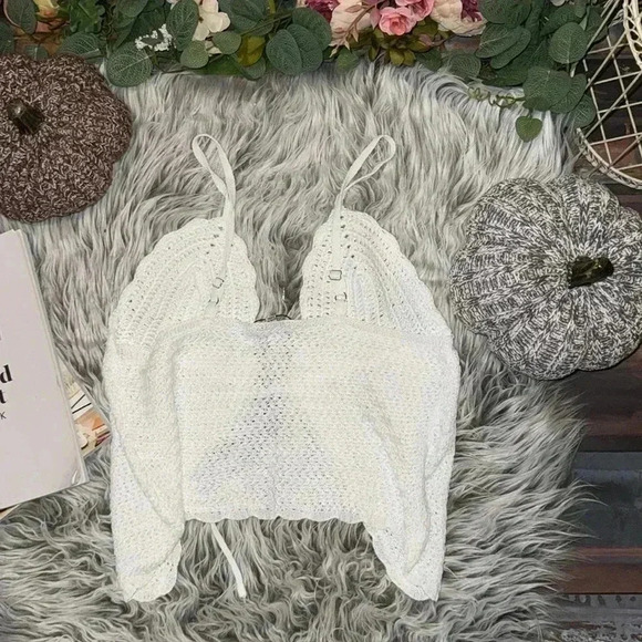 Fashion Nova Turks And Caicos Crochet Top - Ivory - Picture 7 of 7